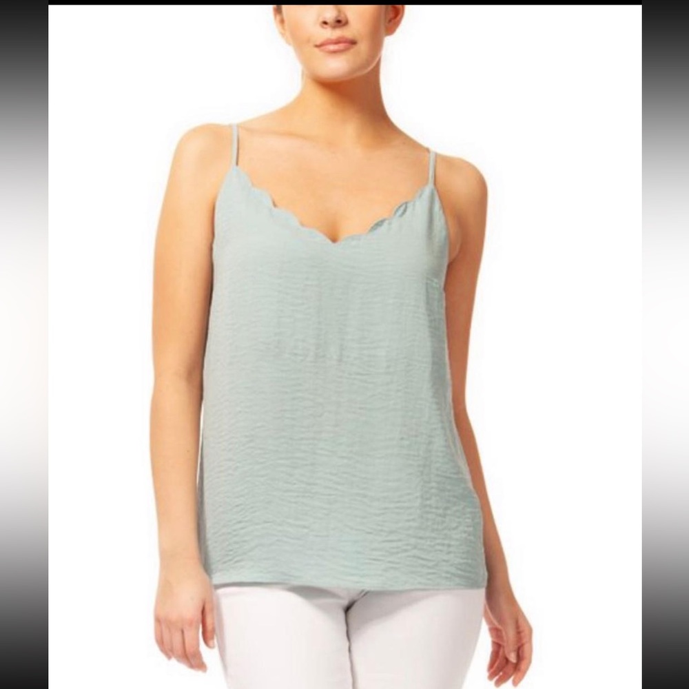 NWT Black Tape_ scalloped tank - S Black Tape